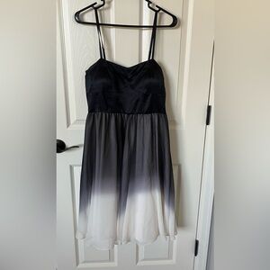 ANTONIO MELANI Black and White Ombre Dress